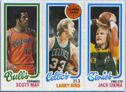1980-81 Topps #98 47 Scott May/30 Larry Bird TL/232 Jack Sikma product photo